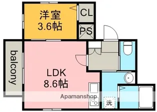 愛知県名古屋市北区大曽根4丁目【アパート】の間取り