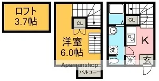 愛知県名古屋市北区清水5丁目【アパート】の間取り