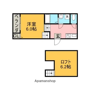 愛知県名古屋市北区辻町2丁目【アパート】の間取り