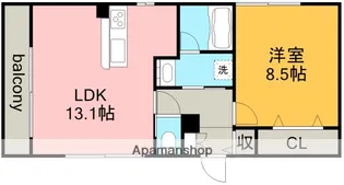 ペル・マアト【1階】の間取り