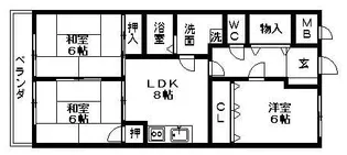 第2平安ビル【202号室】の間取り