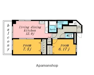 パーラムKY【2階】の間取り