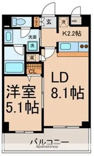 FS.幅下【4階】の間取り