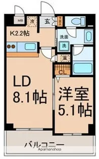 FS.幅下【4階】の間取り