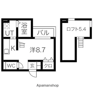 LUCK【2階】の間取り