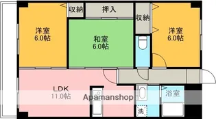 エトワール千代田【10階】の間取り