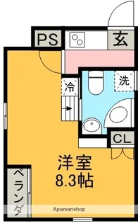 1Kの間取り画像