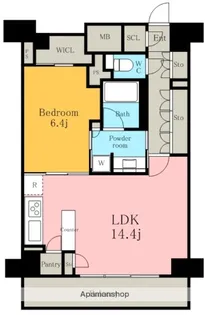 パークアクシス名駅南グランデ【11階】の間取り