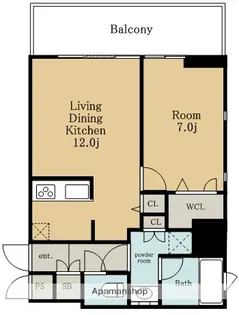 ファーストレジデンス栄【10階】の間取り