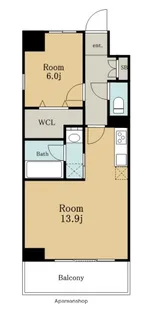スプリームヒルズ鶴舞【10階】の間取り
