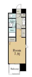 パルティール中村公園【7階】の間取り