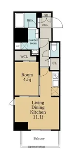 パークアクシス名古屋山王【11階】の間取り