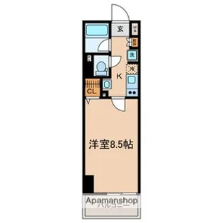 ベレーサ名駅ウエスト【3階】の間取り