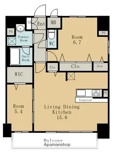 エスカルコート【13階】の間取り