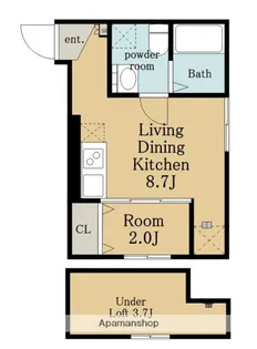 クレマチス名古屋西【2階】の間取り