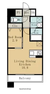 ポルタニグラ千種【8階】の間取り