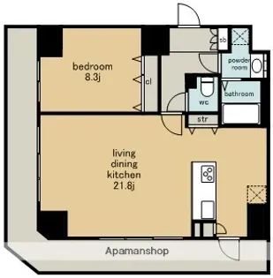 セイワパレス丸の内駅前【13階】の間取り
