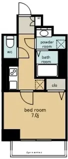 レジデンスユウキ【9階】の間取り