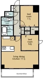 JS御園通【10階】の間取り