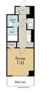 シャルマンソワレ名駅【5階】の間取り
