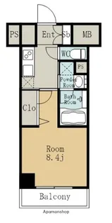 GRAND ESPOIR 車道【7階】の間取り