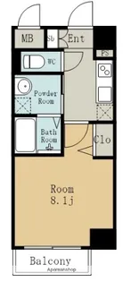 エスリード名古屋東別院【3階】の間取り