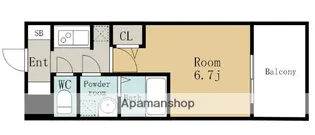 S−RESIDENCE上前津【14階】の間取り