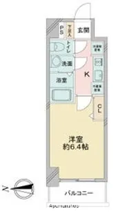 アステリ鶴舞ディオ【14階】の間取り