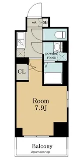 エスプレイス上前津レガシー【6階】の間取り