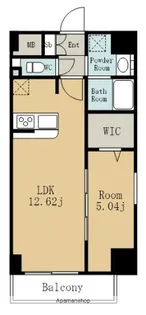 1LDKの間取り画像