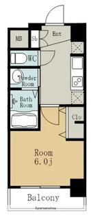 エステムコート名古屋金山サウスゲート【2階】の間取り