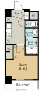 エステムコート名古屋金山サウスゲート【10階】の間取り