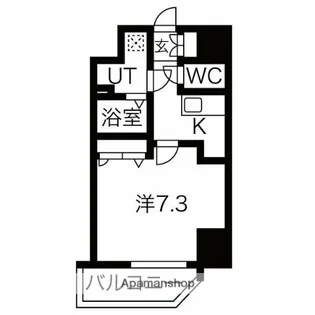 エスリード大須デュオ【7階】の間取り