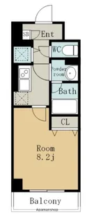 グリーンコート中島【5階】の間取り