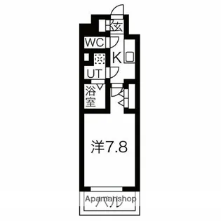 エスリード金山リュクス【8階】の間取り