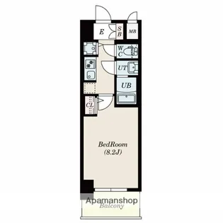 S−RESIDENCE名駅WEST【14階】の間取り