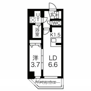 メイクス上前津Ⅲ【10階】の間取り