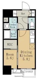 デュオフラッツ鶴舞【8階】の間取り