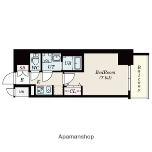 S−RESIDENCE鶴舞駅前【12階】の間取り