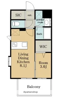 デュオフラッツ栄【4階】の間取り