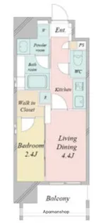 シーズンフラッツ矢場【5階】の間取り