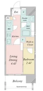 シーズンフラッツ矢場【5階】の間取り