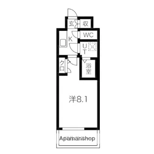 エスリード新栄グラティア【7階】の間取り