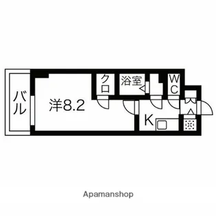 エスリード栄クロスシティ【7階】の間取り