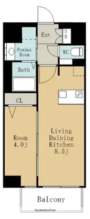 プレサンス上前津エレスタ【14階】の間取り