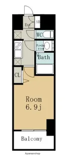 メイクスアート太閤通【13階】の間取り