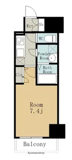 エスリード栄ラ・ヴィ【14階】の間取り