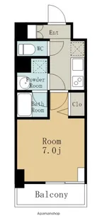 グランドゥール名駅西(旧ルネフラッツ名駅西)【11階】の間取り