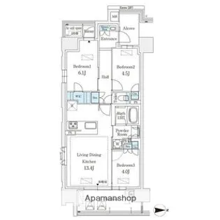 GRANPASEO丸の内【3階】の間取り