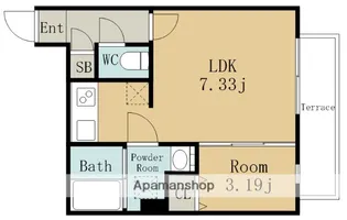 QUADOR名古屋WEST【1階】の間取り